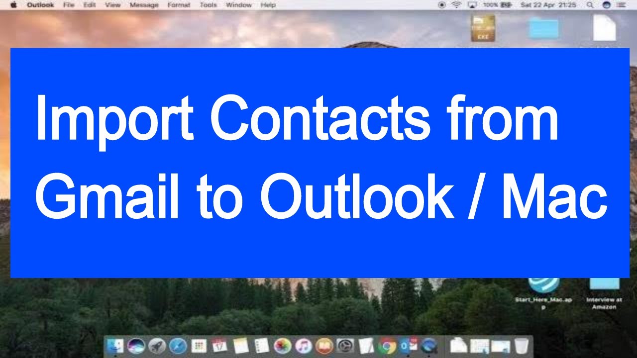 outlook for mac import email from specific account