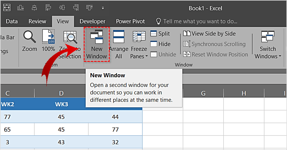 excel for mac sheet side by side